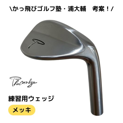 Thewedge 練習用 ウェッジ ( メッキ ) ゴルフウェッジ かっ飛びゴルフ